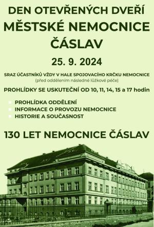 Den otevřených dveří Městské nemocnice Čáslav 1
